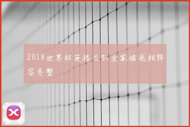 2018世界杯英格兰队全家福亮相阵容齐整